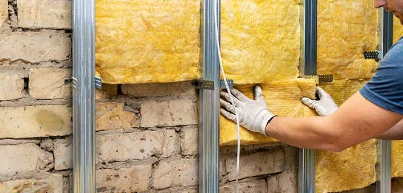 travaux d'isolation thermique intérieur sur une maison situé au centre ville de Nîmes